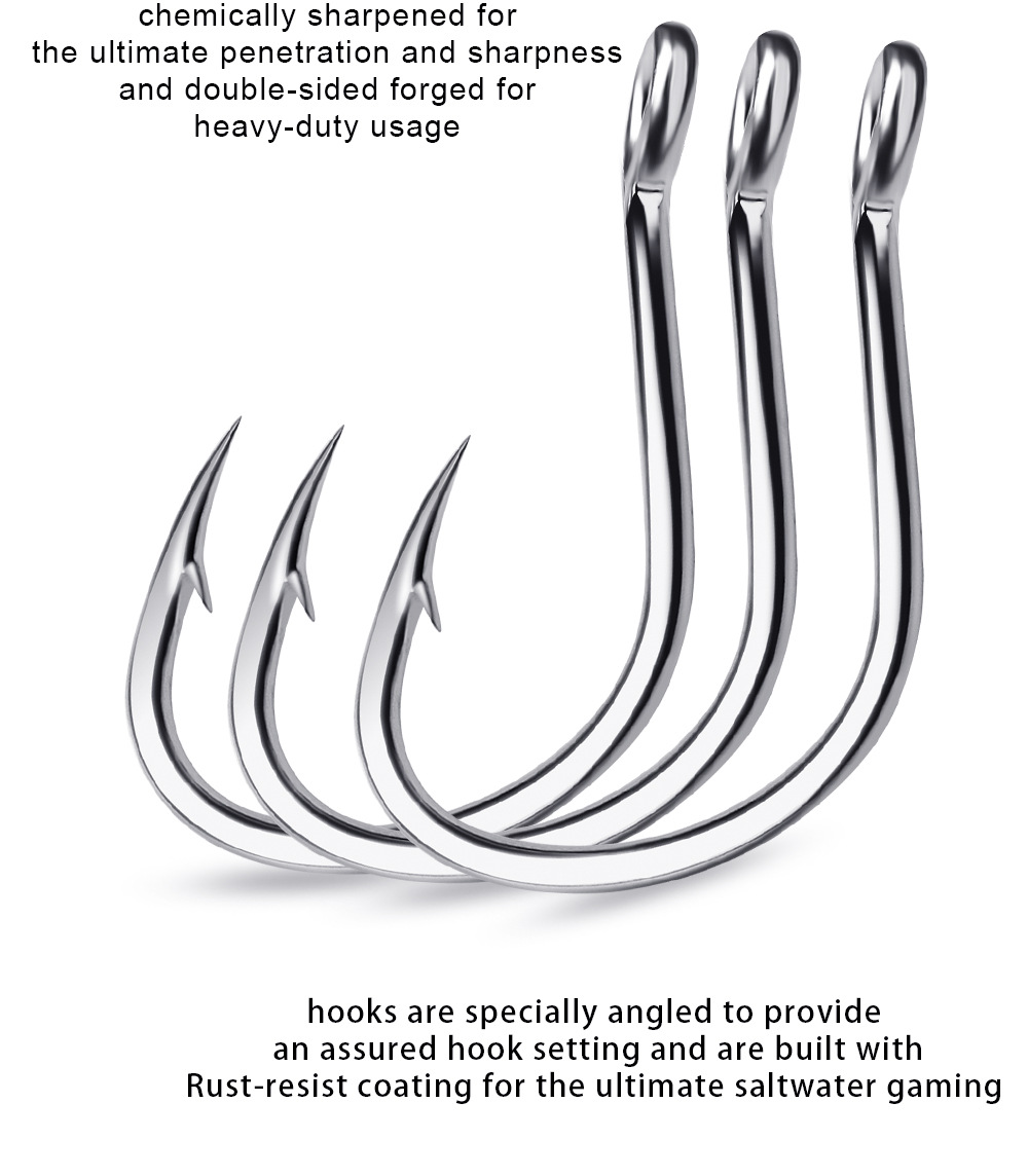 bent shank fishing hook SRF Streamer RECON Single Adjustable Rod Pound Test - Spool Size:30 lb test - 150 yards This bent shank design QG750